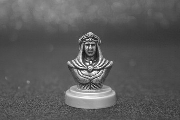 METAL CHESS PIECE -THE SENTINEL IN MONOCHROMO