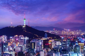 Papier peint photo Séoul Seoul city skyline  © Patrick Foto