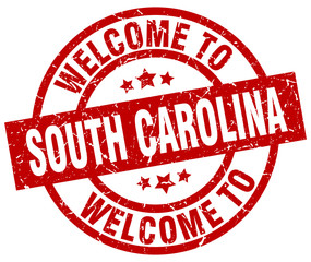 welcome to South Carolina red stamp