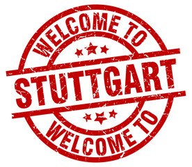 welcome to Stuttgart red stamp