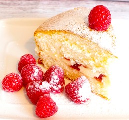 Traditional Victoria sponge cake  