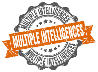 Obraz premium multiple intelligences stamp. sign. seal