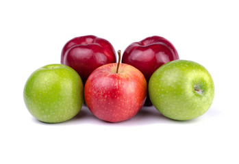 Fresh Apples isolated on white background.