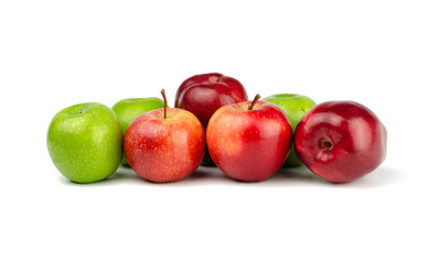 Fresh Apples isolated on white background.