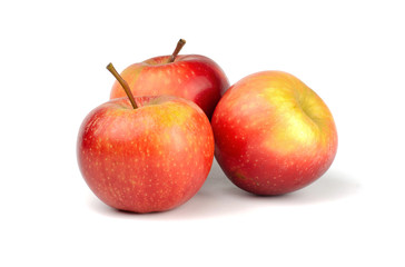 Fresh Apples isolated on white background.