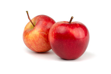 Fresh Apples isolated on white background.