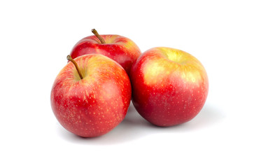 Fresh Apples isolated on white background.