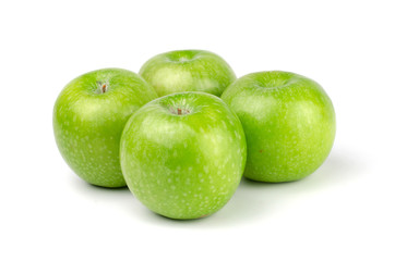 Fresh Apples isolated on white background.