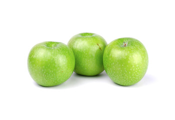 Fresh Apples isolated on white background.