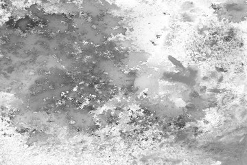 Gray acrylic background on white paper. Paint leaks and ombre effects.  © Nastia