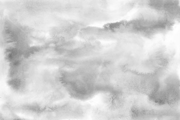 Gray acrylic background on white paper. Paint leaks and ombre effects.  © Nastia