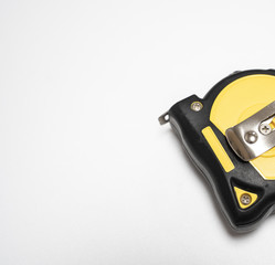 Roll ruler measuring tape isolated in white background, good quality