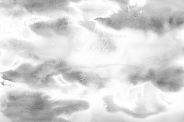 Gray acrylic background on white paper. Paint leaks and ombre effects.  © Nastia