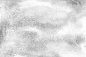 Gray acrylic background on white paper. Paint leaks and ombre effects.	