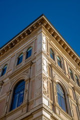 Fototapeta na wymiar Beautiful facade of building in Bologna