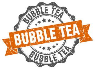 Obraz premium bubble tea stamp. sign. seal