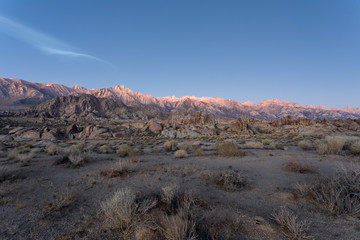 The Buttermilk Hills at Sunrise, Bishop California