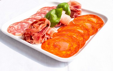 Prosciutto salami platter 