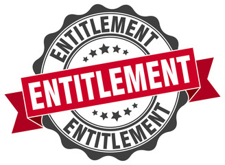 Obraz premium entitlement stamp. sign. seal