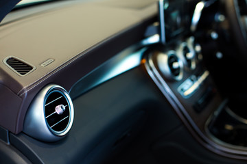 Car Air Conditioner. Luxury car Interior