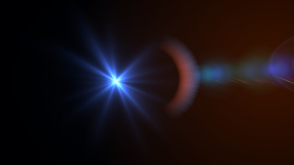 blue lens flare