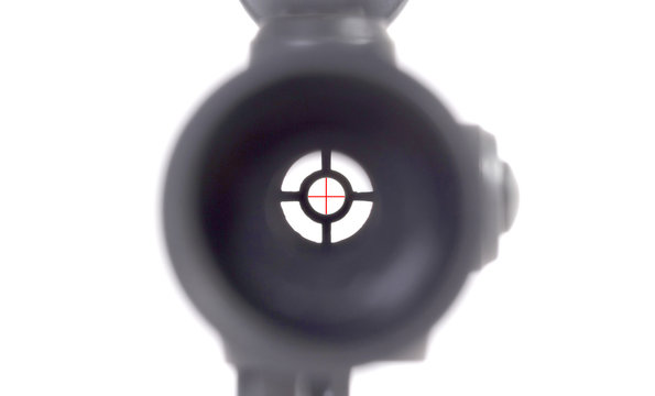 Rifle scope, isolated