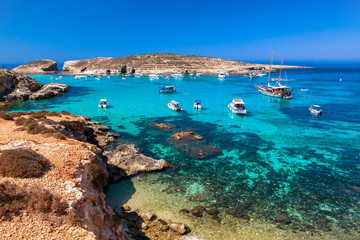 Blue lagoon at Comino - Malta