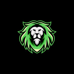 lion logo design vector illustration template ready to use