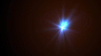 blue lens flare