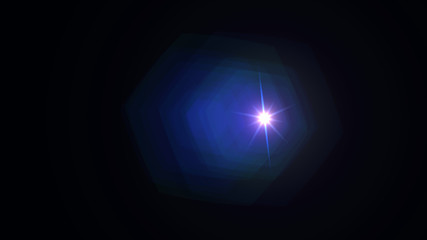 blue lens flare