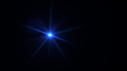 blue lens flare