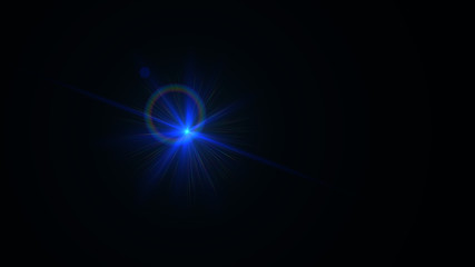blue lens flare