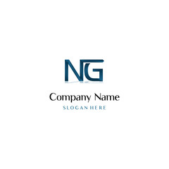 Letters monogram icon logo NG,GN,G and N, Initial based clean and minimal Logo. GN NG G N letter creative monochrome monogram icon symbol.