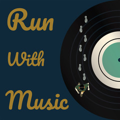 Obraz premium run music