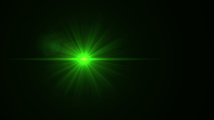 green lens flare