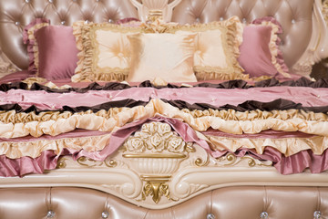 Detail of luxury bed