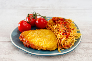 Turkey Blue Cord Coquillettes with Cheese
