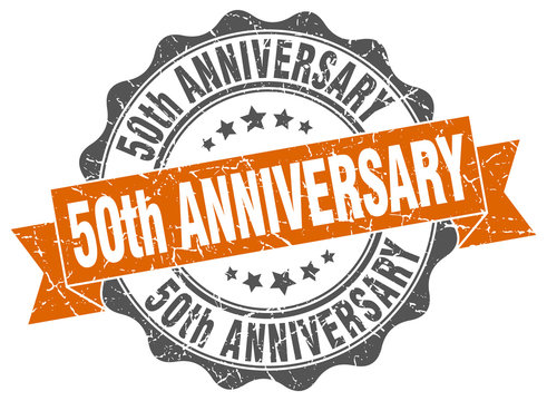 50th anniversary stamp. sign. seal