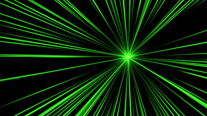 Obraz premium green lens flare