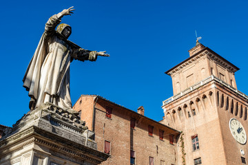 Obraz premium Amazing city centre of Ferrara