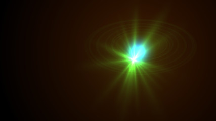 green lens flare