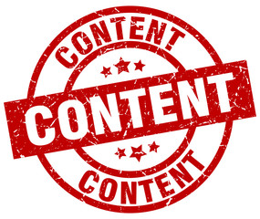 content round red grunge stamp