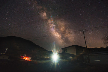 light and the milky way