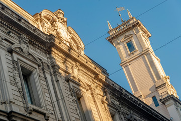 Fototapeta na wymiar Amazing architecture of Milan