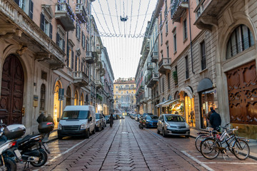 Street of Milan, Italy