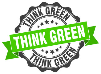 think green stamp. sign. seal