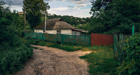 Sunrise in small town