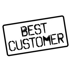 BEST CUSTOMER stamp on white