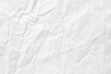 Fototapeta na wymiar White crumpled paper texture