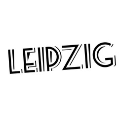 LEIPZIG stamp on white
